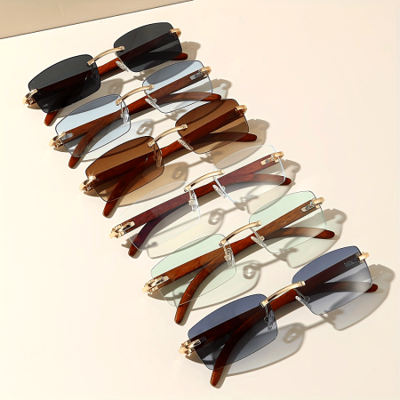 6pcs Retro Polarized Fashion Glasses, Fashion Fashion Glasses Photo Props, Men's Decorative Fashion Glasses, A Variety Of Color Combinations, to Meet A Variety Of Scenes, Birthdays, Holidays, Parties, Christmas The Perfect Gift